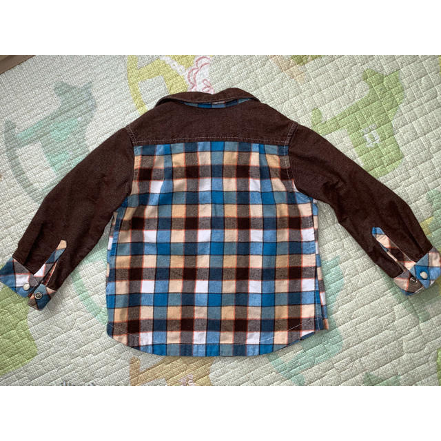 kladskap(クレードスコープ)のクレードスコープ チェックシャツ 90センチ キッズ/ベビー/マタニティのキッズ服男の子用(90cm~)(その他)の商品写真