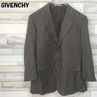 ジバンシィ(GIVENCHY)の【人気】GIVENCHY ウールジャケット ピンストライプ グレー サイズ180(その他)