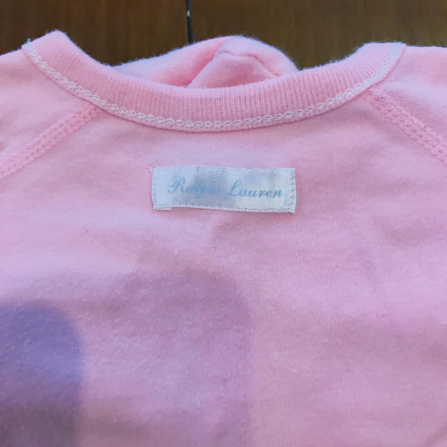 Ralph Lauren(ラルフローレン)のラルフローレンベビーロンパース足つき pink 9m キッズ/ベビー/マタニティのベビー服(~85cm)(ロンパース)の商品写真