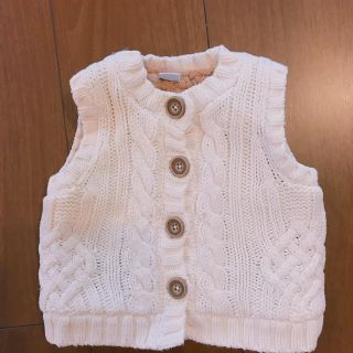 ベビーギャップ(babyGAP)のbabygap ニットベスト 70cm ナチュラル(ニット/セーター)