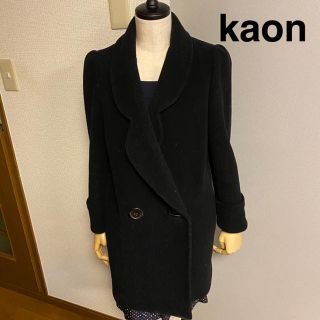 カオン(Kaon)の【kaon】カオン　バックフリル チェスターコート　ブラック(チェスターコート)