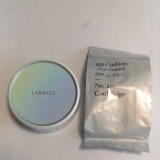 ラネージュ(LANEIGE)のラネージュLANEIGE BB クッション+未使用レフィル 1個　２点セット(ファンデーション)