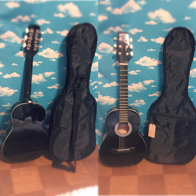 Sepia Crue ミニアコースティックギターW-50ブラック ケース付き美品