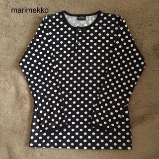 マリメッコ(marimekko)のマリメッコ ★ ドット柄 カットソー 長袖Tシャツ ロンT フィンランド製(カットソー(長袖/七分))