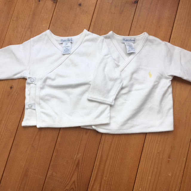 Ralph Lauren(ラルフローレン)のラルフローレン  短肌着2枚セット キッズ/ベビー/マタニティのベビー服(~85cm)(肌着/下着)の商品写真