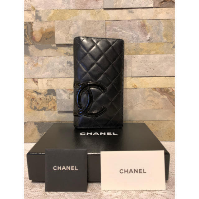 【売切】シャネル　CHANEL　カンボンライン　長財布