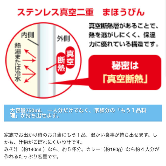 象印(ゾウジルシ)の象印★お弁当★時短調理★クック&フードジャー★スープジャー インテリア/住まい/日用品のキッチン/食器(弁当用品)の商品写真