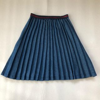 ザラキッズ(ZARA KIDS)のZARA KIDS デニムプリーツスカート 116cm Size6(スカート)