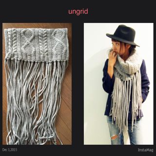 アングリッド(Ungrid)のungrid ケーブルフリンジスヌード(マフラー/ショール)