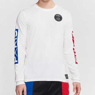 ナイキ(NIKE)のパリサンジェルマン×ジョーダンコラボL(Tシャツ/カットソー(七分/長袖))