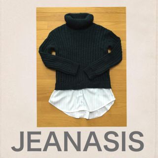 ジーナシス(JEANASIS)のJEANASISシャツコンビオフタートル(ニット/セーター)