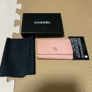 CHANEL⭐ココボタン黒キーケース