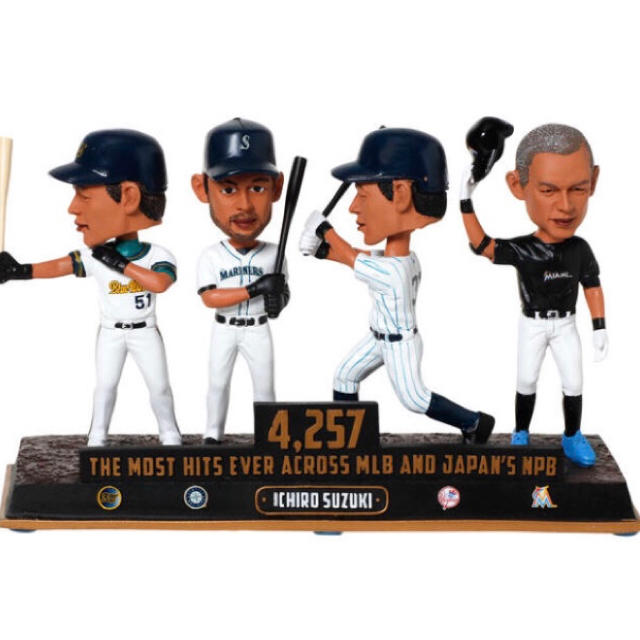 イチロー 日米通算4257安打記念ボブルヘッド 限定品 バブルヘッドの