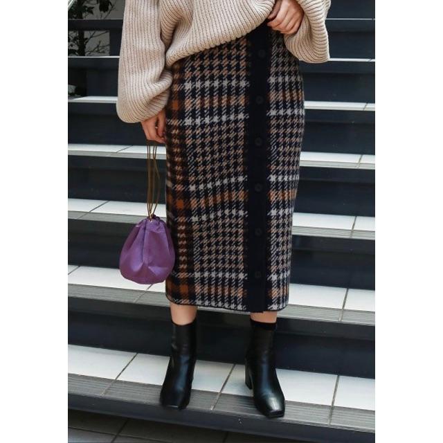 TODAYFUL - 【ざべお】todayful チェックニットスカート