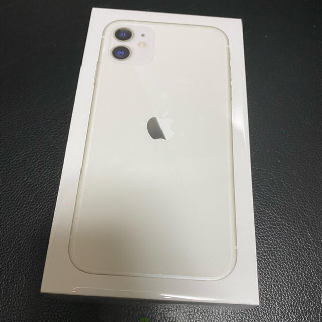 【新品未開封】iPhone11 64GB ホワイト SIMロック解除済