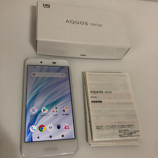 最終値下げ☆au AQUOS sense shv40 シルキーホワイト