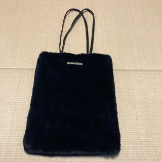 ジャーナルスタンダード(JOURNAL STANDARD)の新品未使用品  JOURNAL STANDARD  ネイビーのファーバッグ(トートバッグ)