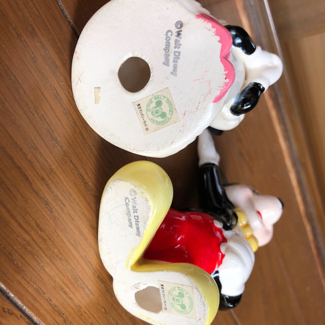 Disney(ディズニー)の希少　ミッキー&ミニー　ディズニーランド　陶器　置物　ウエディングペアセット インテリア/住まい/日用品のインテリア小物(置物)の商品写真