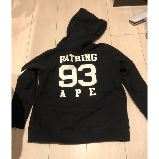 A BATHING APE(アベイシングエイプ)の最終値下げ【美品】bape kidsフーディ キッズ/ベビー/マタニティのキッズ服男の子用(90cm~)(ジャケット/上着)の商品写真