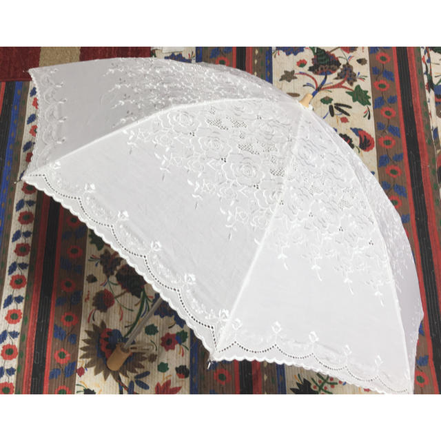 日傘 ホワイト レディースのファッション小物(傘)の商品写真