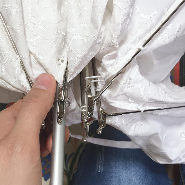 日傘 ホワイト レディースのファッション小物(傘)の商品写真