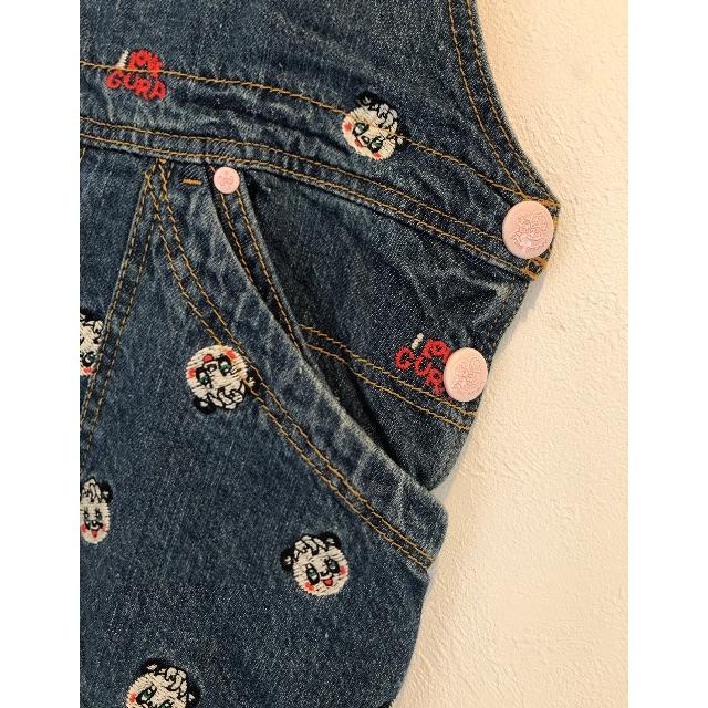 GrandGround - グラグラ GRAND GROUND パンダ刺繍 オーバーオールの ...