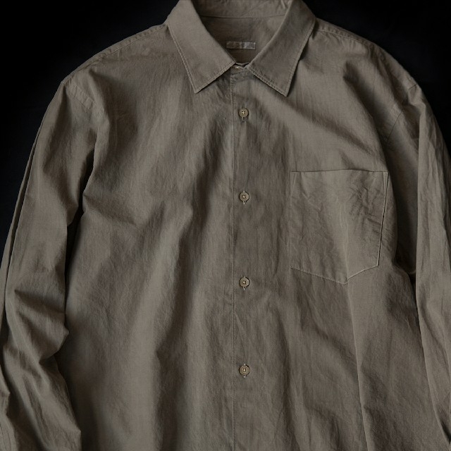 COMOLI×ROOTS to BRANCHES 珈琲染めシャツ 2