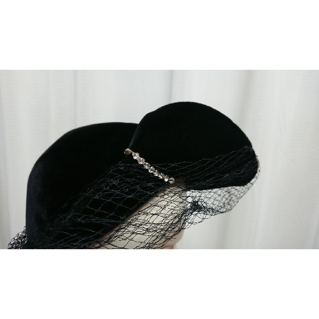 CA4LA(カシラ)の美品 40 50s vintage hat head dress ベロア ハット レディースの帽子(ハット)の商品写真