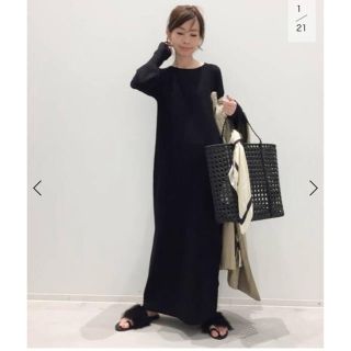 アパルトモンドゥーズィエムクラス(L'Appartement DEUXIEME CLASSE)の新品タグ付き◆ L'Appartement Rib Knit ワンピース(ロングワンピース/マキシワンピース)