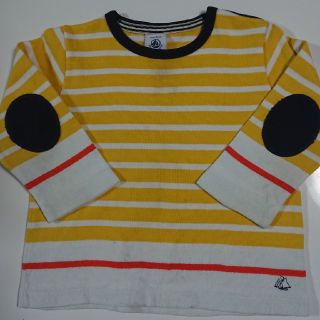 プチバトー(PETIT BATEAU)の【断捨離】プチバトー マリ二エール ボーダーTシャツ 18m 81cm(シャツ/カットソー)