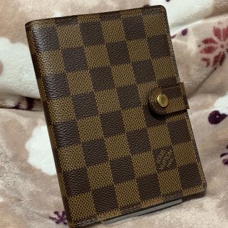 ルイヴィトン(LOUIS VUITTON)の【綺麗💫】ルイヴィトン ダミエ 手帳カバー(手帳)