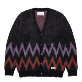 ワコマリア(WACKO MARIA)のwackomaria  zigzag mohair cardigan  ユウ様(カーディガン)