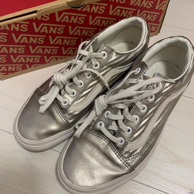 値下げ　vans クラフトスニーカー　シルバー　27センチ