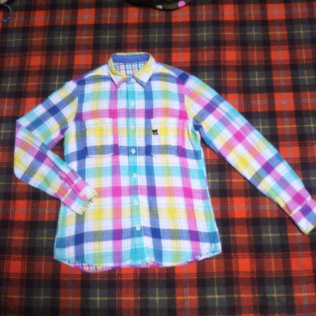mikihouse(ミキハウス)のミキハウス ダブルビー チェックシャツ キッズ/ベビー/マタニティのキッズ服男の子用(90cm~)(Tシャツ/カットソー)の商品写真
