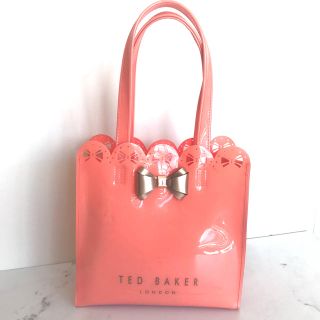 テッドベイカー(TED BAKER)の【値下げ】テッド・ベイカー TED BAKER トートバック ピンク リボン (トートバッグ)