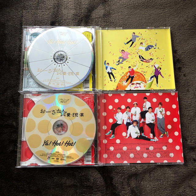 ジャニーズWEST(ジャニーズウエスト)のおーさか☆愛・EYE・哀/Ya！Hot！Hot！（初回盤A） エンタメ/ホビーのCD(ポップス/ロック(邦楽))の商品写真