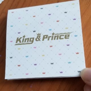 ジャニーズ(Johnny's)のKing & Prince　メモ帳(アイドルグッズ)