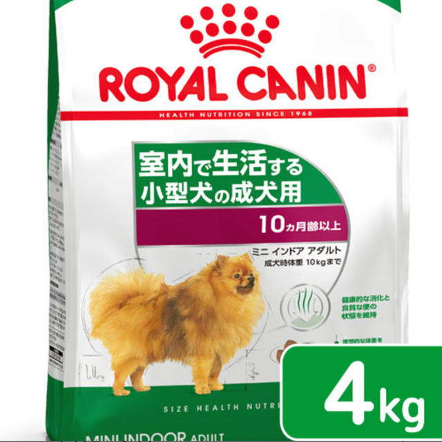 ROYAL CANIN(ロイヤルカナン)のロイヤルカナン　ミニインドアアダルト4kg その他のペット用品(ペットフード)の商品写真