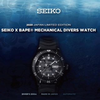 アベイシングエイプ(A BATHING APE)のSEIKO×BAPE ABC MECHANICAL DIVERS WATCH(腕時計(アナログ))