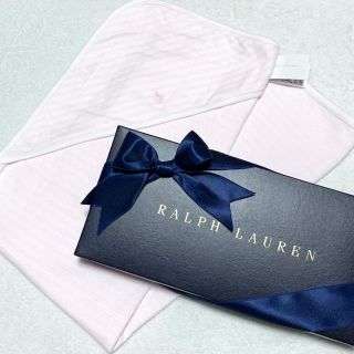 ラルフローレン(Ralph Lauren)の＊美姫ママ様 専用＊ 新品 ダブルニット フーデッド ブランケット おくるみ(おくるみ/ブランケット)