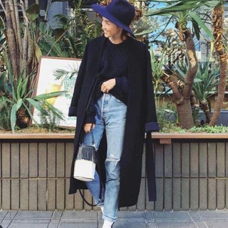 セリーヌ(celine)のセリーヌ  CELINE  ガウンコート  ネイビー(ロングコート)