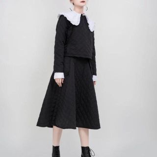 ザラ(ZARA)のキルティング スカート S(ひざ丈スカート)