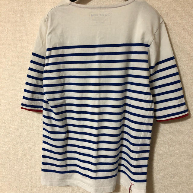 ikka(イッカ)の期間限定値引　メンズ　ボーダー　半袖　Tシャツ　Mサイズ メンズのトップス(Tシャツ/カットソー(半袖/袖なし))の商品写真