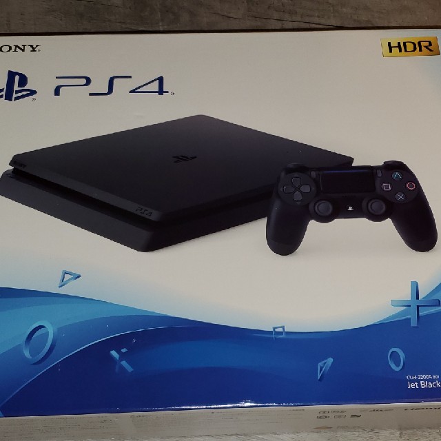 PlayStation4(プレイステーション4)のPlayStation®4 ジェット・ブラック 500GB CUH-2200A… エンタメ/ホビーのゲームソフト/ゲーム機本体(家庭用ゲーム機本体)の商品写真