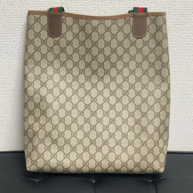 Gucci(グッチ)の良品☆GUCCI グッチ シェリーライン ヴィンテージ トートバッグ  レディースのバッグ(トートバッグ)の商品写真