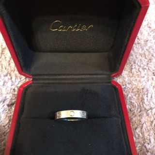 カルティエ(Cartier)のカルティエ ミニラブリング 53 ダイヤ 1P ホワイトゴールド 13号(リング(指輪))