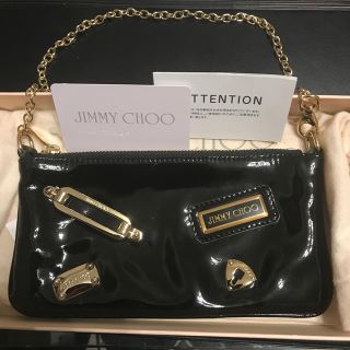 ジミーチュウ(JIMMY CHOO)のJIMMY CHOO アクセサリーポーチ　黒(ポーチ)