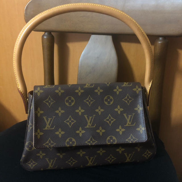 美品 LOUIS VUITTON ルーピング　モノグラム ショルダーバッグ