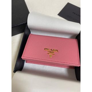 プラダ(PRADA)の【PRADA】カードケース ピンク(名刺入れ/定期入れ)