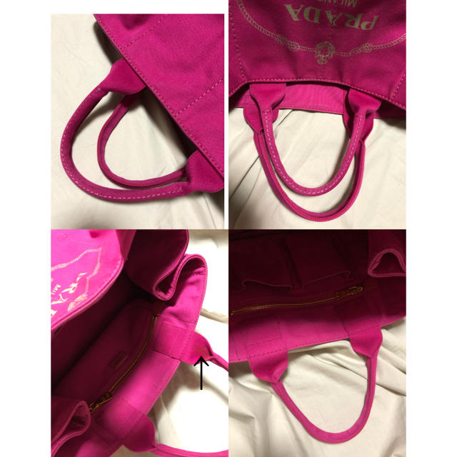 みみチビさま専用です PRADA CANAPA FUXIA トートバッグ www ...